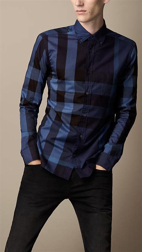 aqua burberry shirt|burberry shirts for men.